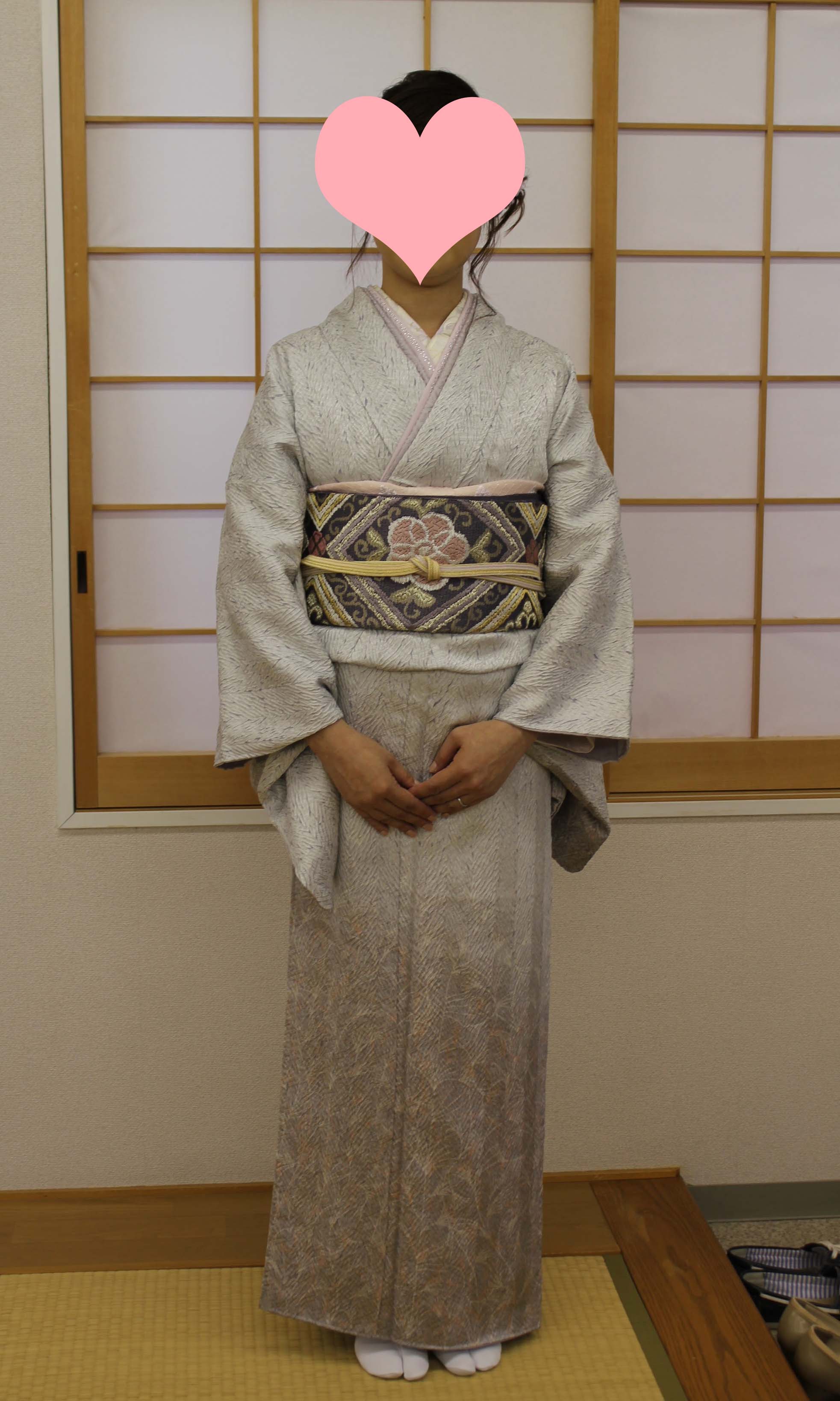 母娘兼用OK！年代問わず着られる「藤娘きぬたや杢目絞り」の着物