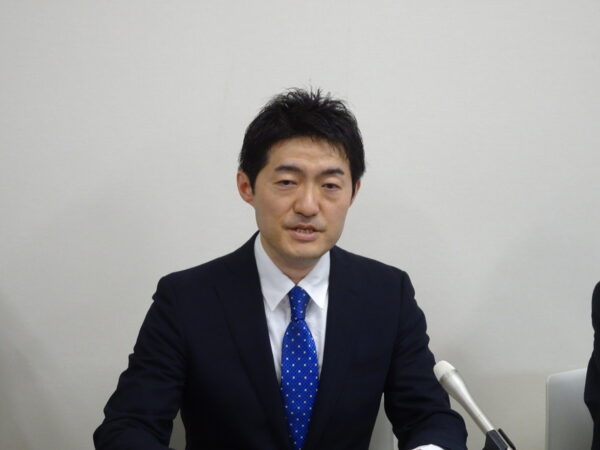 次期参議院（比例代表）原田大二郎予定候補と記者会見2:愛媛県庁にて