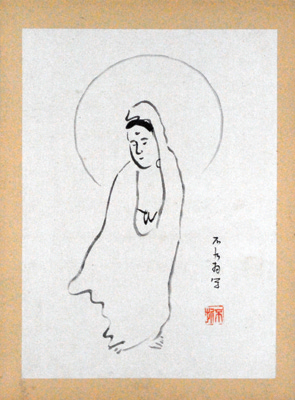 中村不折「自筆画 観音像」 | 山田書店美術部オンラインストア