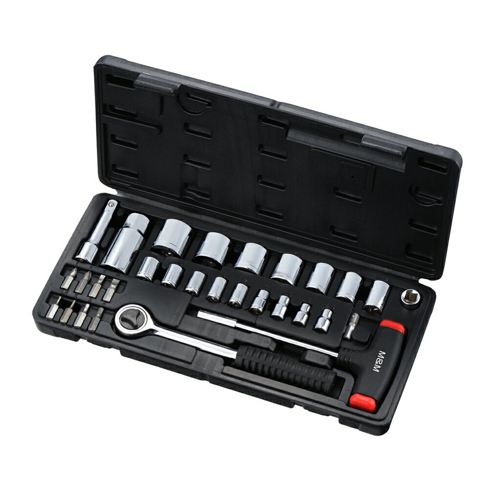 高儀 M&M ソケットレンチセット 30pcs[工具 ネジ ボルト ナット 締付け