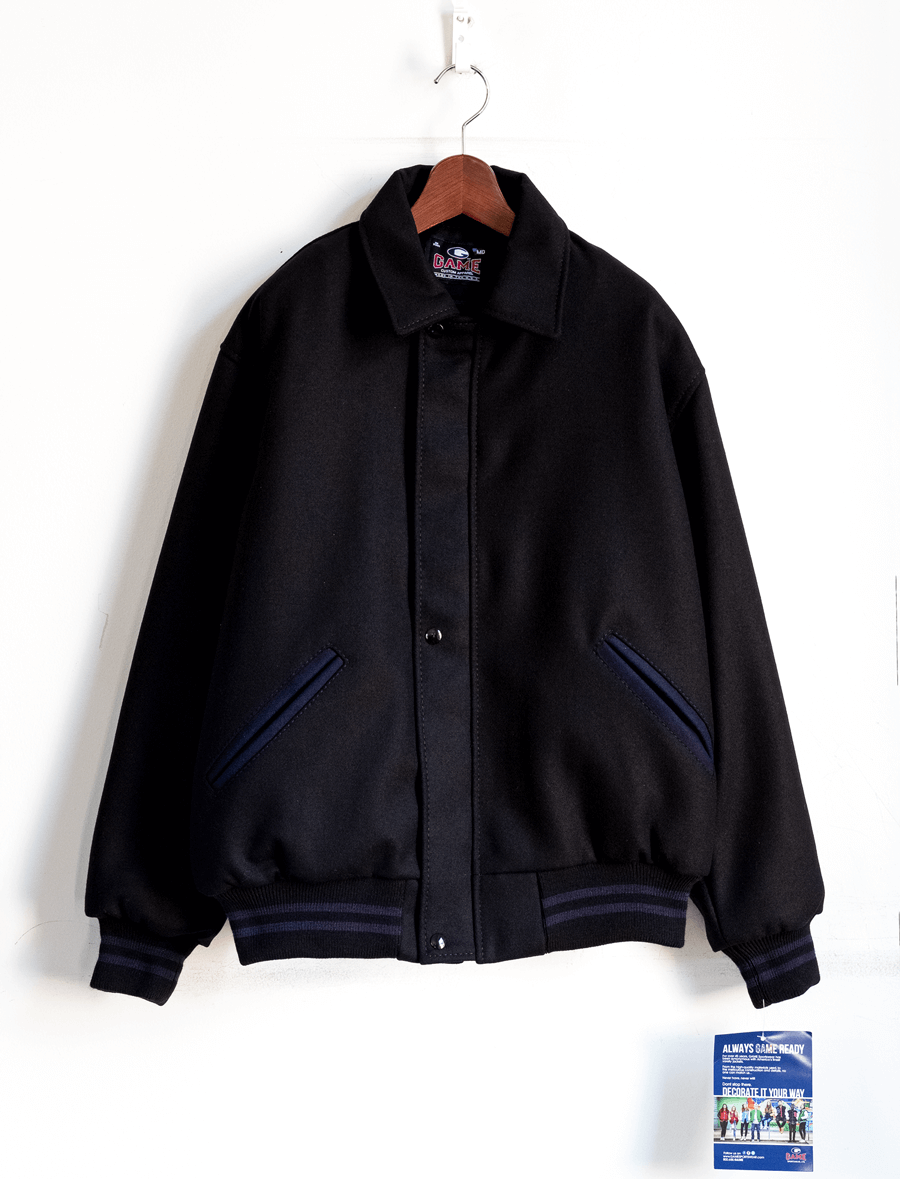 GAME SPORTS WEAR THE VERSITY JACKET With Full Length Zipper & Wind