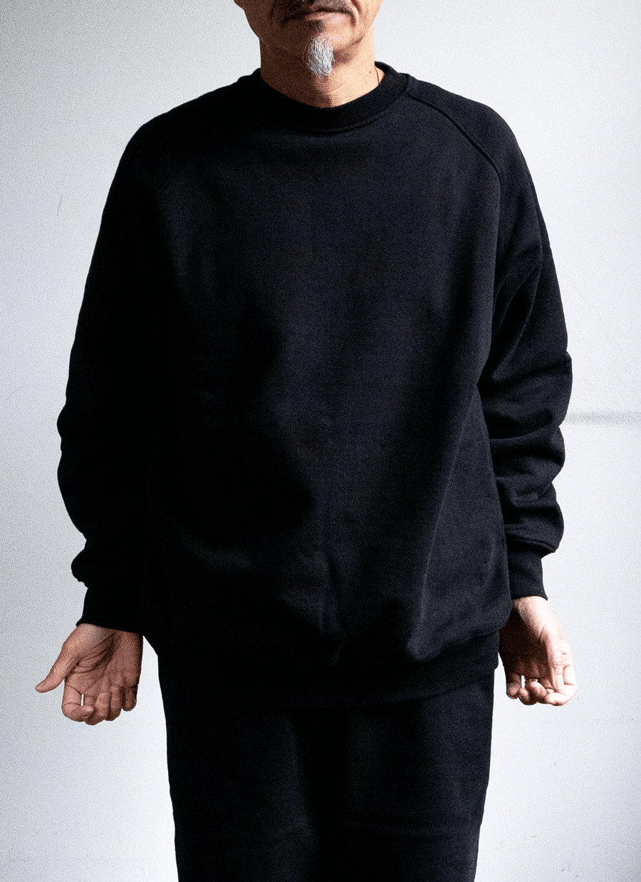 COMOLI コットン吊裏毛 クルーネック | 大阪心斎橋のメンズ洋服の