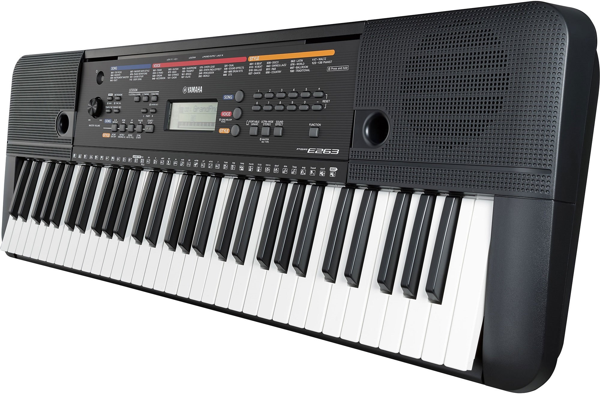 PSR-E263 - Overview - Portable Keyboards - Keyboard Instruments