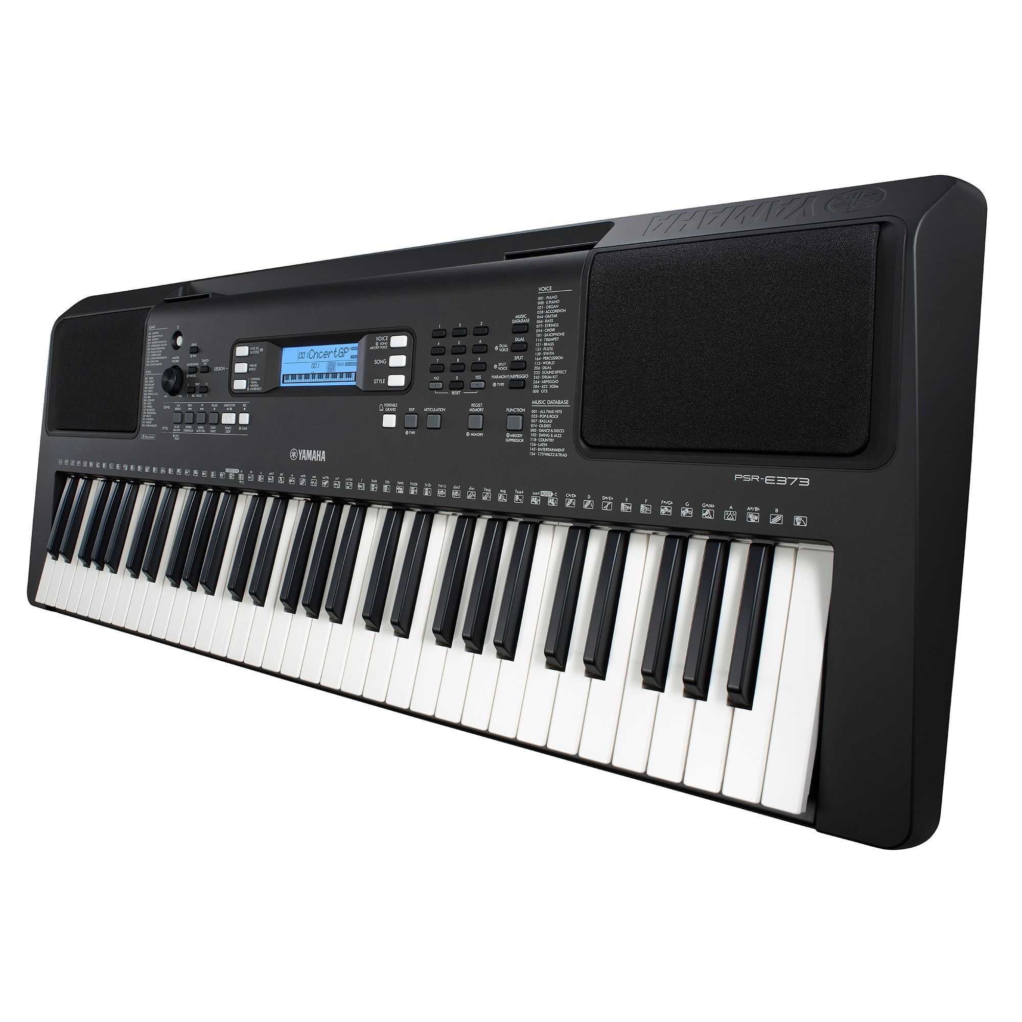 Specs: PSR-E373 Portable 61-key Keyboard - Yamaha USA