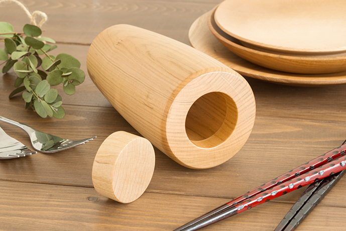 ソコの洗える箸立て |ヤマイチロクロ木工製品販売 - 長野県南木曽町妻籠宿