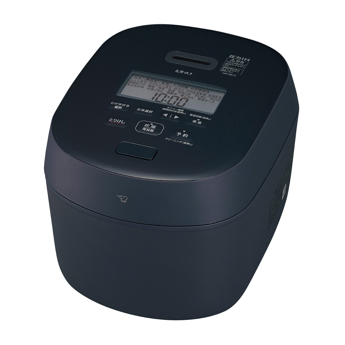 象印】炎舞炊き 圧力IH炊飯ジャー 1升炊き スレートブラック NW-NB18