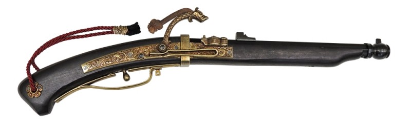 デニックス(Denix) 火縄銃 種子島 [ポルトガル伝来モデル] ブラック 火縄銃 種子島<ブラック>(ポルトガル伝来モデル)【1543年 全長58cm