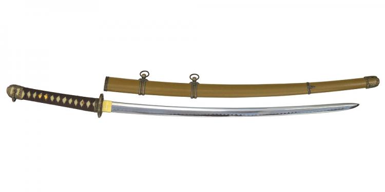 村田刀・陸軍大刀 軍茶柄 軍茶木鞘 | [大和企画]ナイフ、クロスボウ