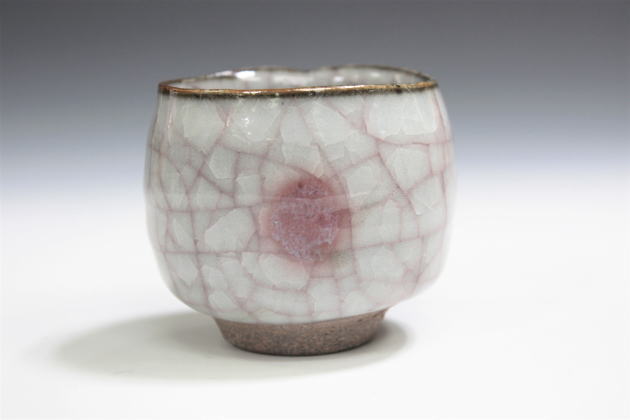 柳瀬美術店 / 岸本謙仁 「紅白瓷盃」共箱[KISHIMOTO Kennin]Sake cup