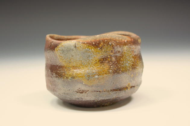 柳瀬美術店 / 中村六郎「備前酒呑-1」共箱[NAKAMURA Rokuro]Sake cup