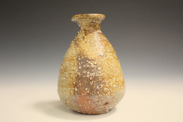 柳瀬美術店 / 小山冨士夫「信楽徳利」共箱[KOYAMA Fujio]Sake flask