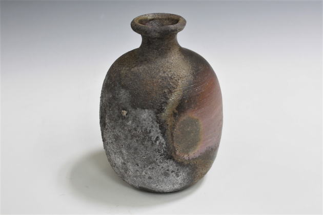 人間国宝 藤原雄 備前徳利 共箱 共布 栞 yy84 人間国宝 藤原雄 備前