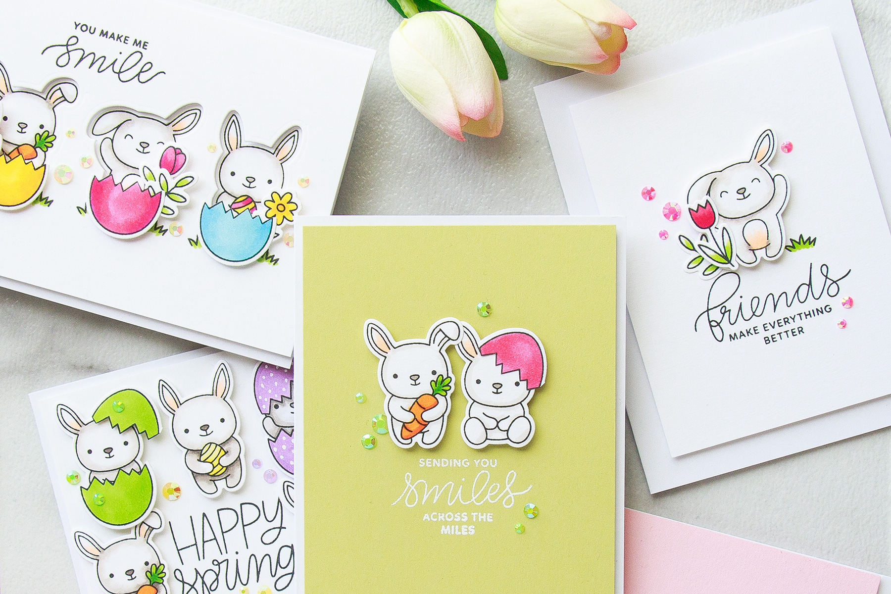 Pretty Pink Posh | Colorful Spring Card Ideas. Video | Yana Smakula