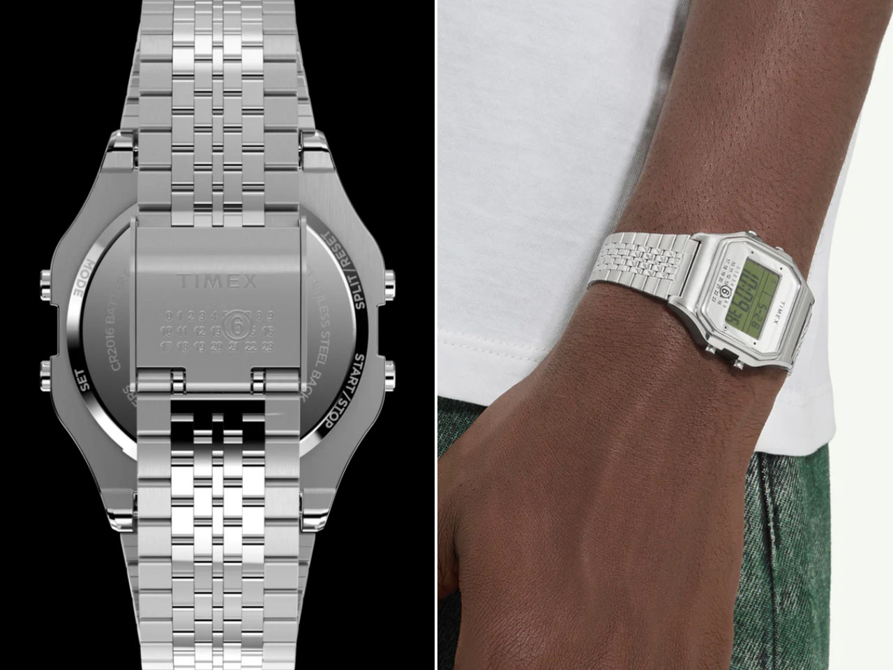 Timex reimagines T80 model with MM6 Maison Margiela for wrist and