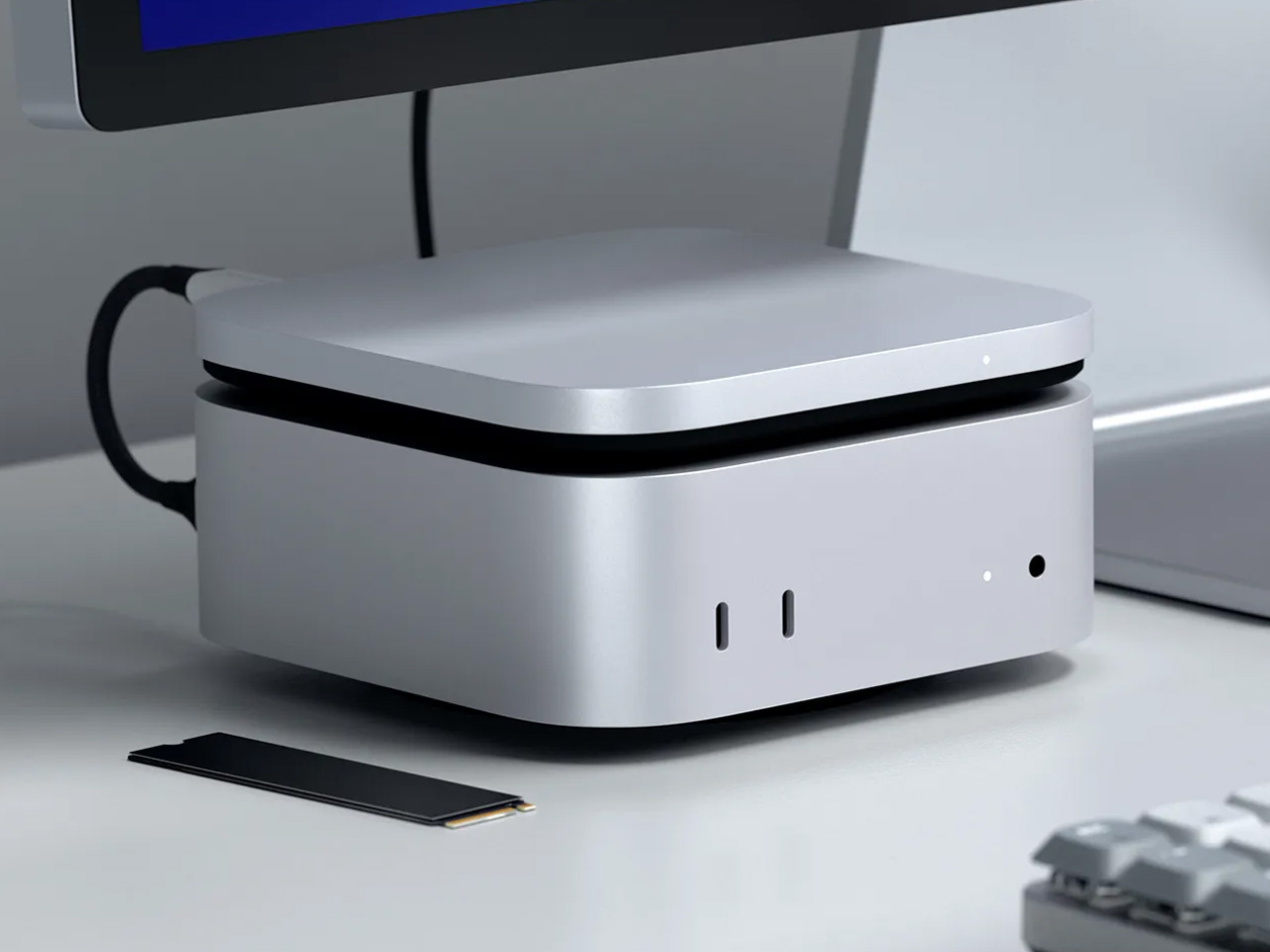 Satechi USB4 Slim NVMe SSD enclosure moves date at 40 Gbps, offers