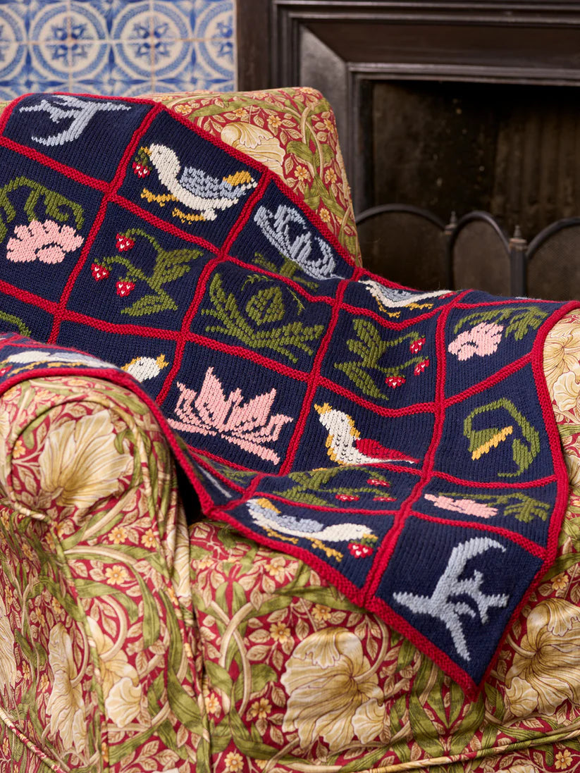 Strawberry Thief Blanket Kit by Debbie Bliss & Chloé Elizabeth