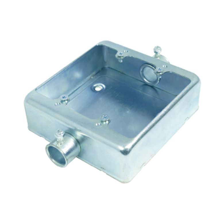 鋼製電線管用付属品 ねじなし露出スイッチボックス2個用2方出_NKR1922