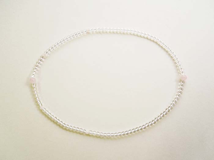 ネット限定】水晶小糸丸108玉ブレス 紅石英仕立 【ほの花】 お数珠の