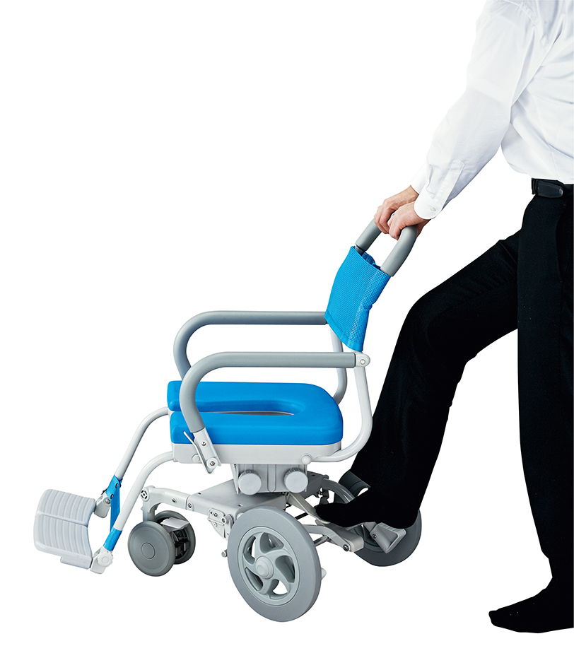 くるくるチェアD ウチエのシャワー入浴用車椅子 風呂 介護 シャワー