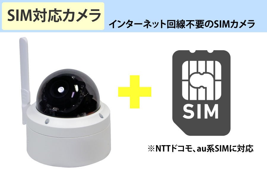 YKS-SIM500PTZDM 5MP SIMカード通信(4G/LTE対応) SD録画対応PTZドーム