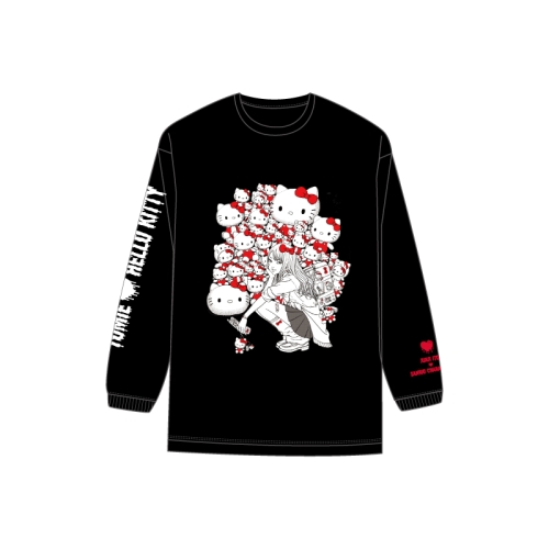 伊藤潤二×サンリオキャラクターズ ロングTシャツ ギャル富江×ハロー