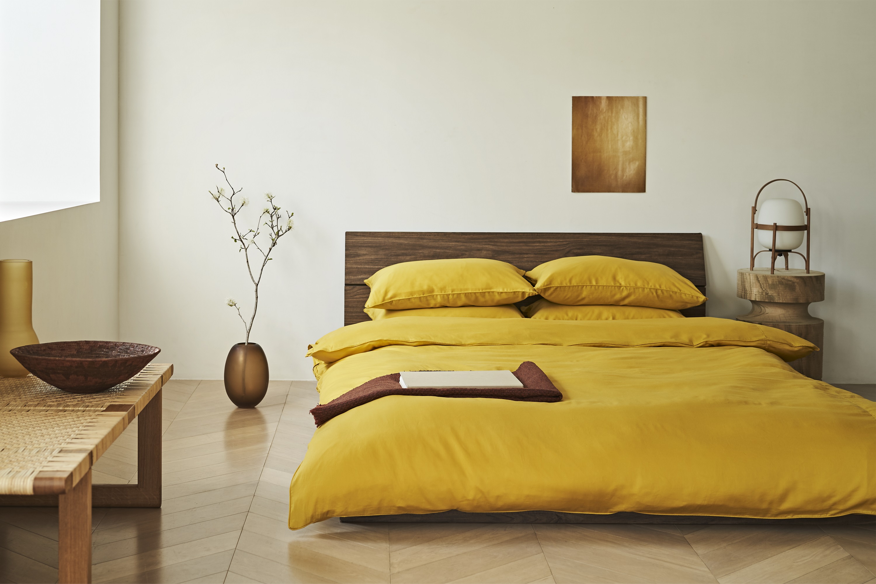 YUAMIボックスシーツ芥子（からし）｜YUAMI：温泉でくつろぐような