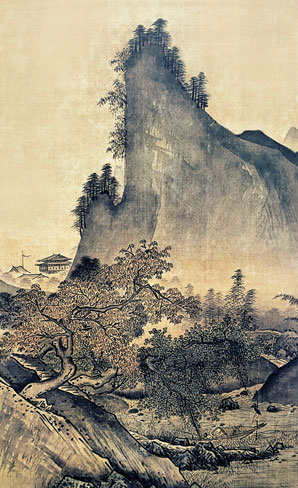 斉白石 山水画 掛け軸 四尺 手描き 中国美術 絵画 書画 山水図 風景画