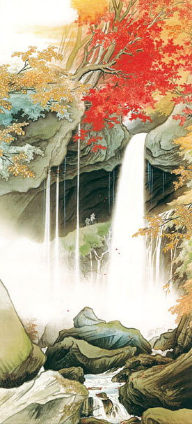 奥谷博「アーティチョクと赤ピーマン」油彩画 1989年 日動画廊シール付き