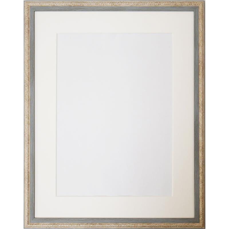 水彩額 3669 F6 ライトブルー マット付き | ゆめ画材