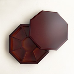 韓国八角木製九節板（クジョルパン） 食器・螺鈿・漆器 夢市場本店