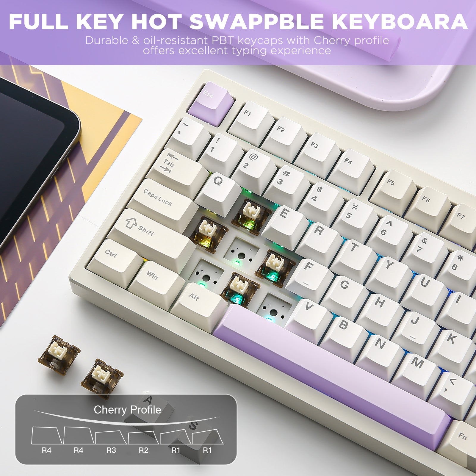 YUNZII AL80 QMK/VIA Aluminum LCD Mechanical Keyboard – YUNZII KEYBOARD