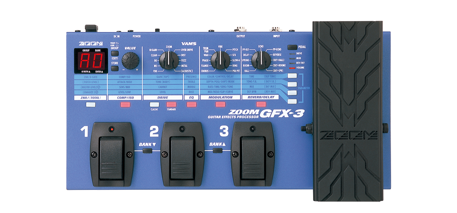 GFX-3 Guitar Effects Processor | Zoom