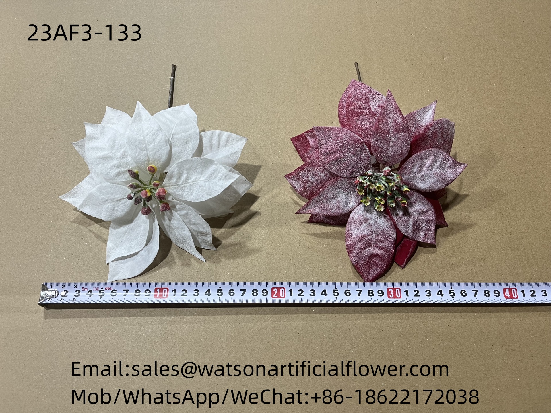 MD2968の - 42センチメートル 9 ブランチ アーティフィシャル ローズ