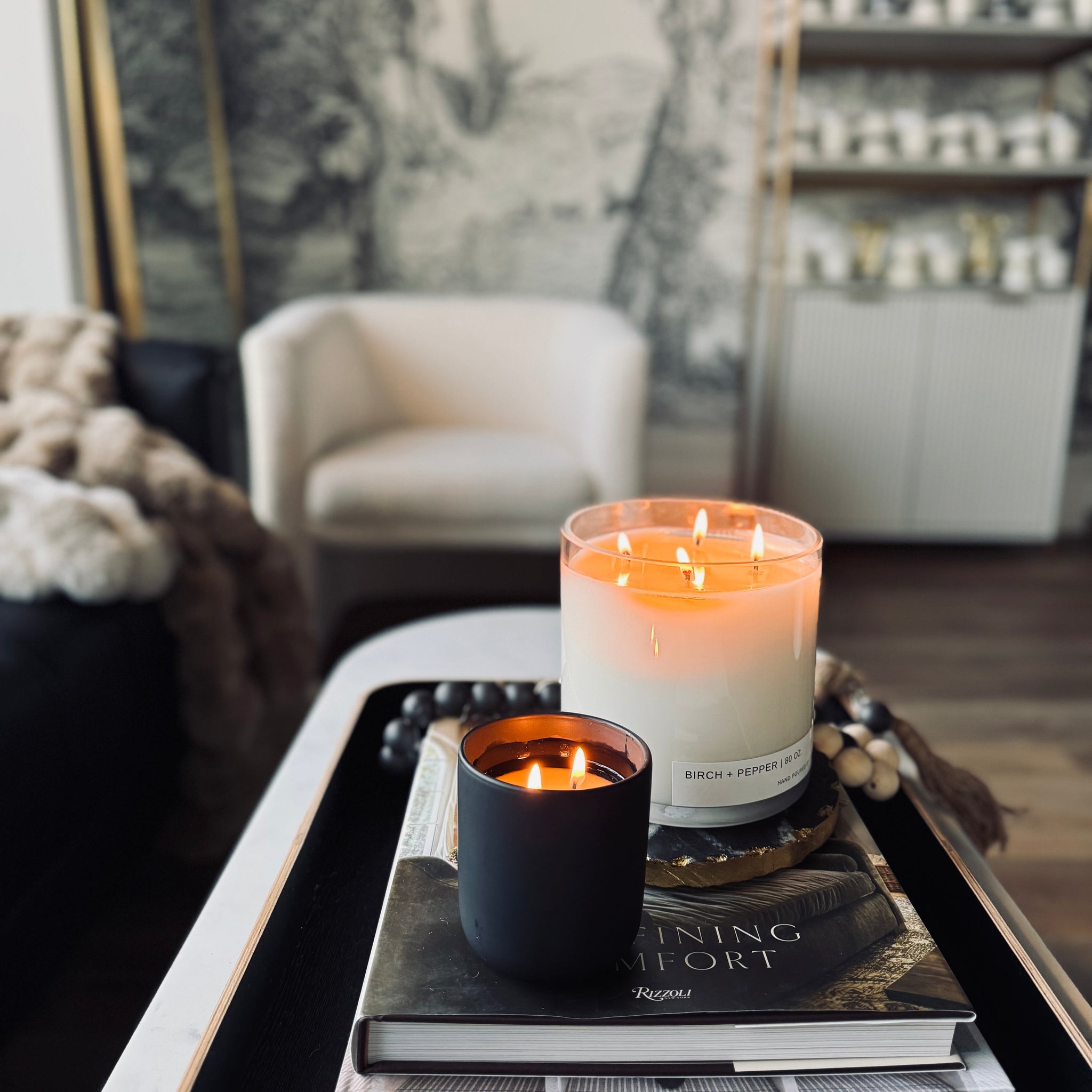 4 wick clear glass – Z CANDLES