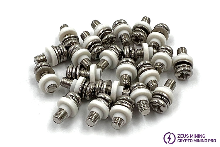 Antminer aluminum plate fixing screws M3x8mm M3x10mm | Zeus Mining