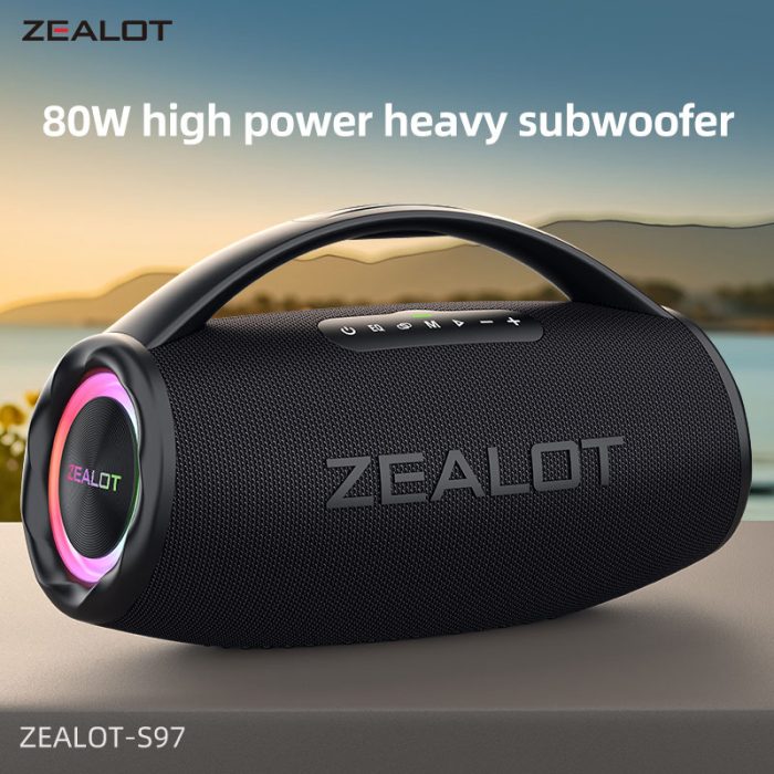 Zealot S97 Bluetooth Speaker 80W High Power Super Bass - Zealot