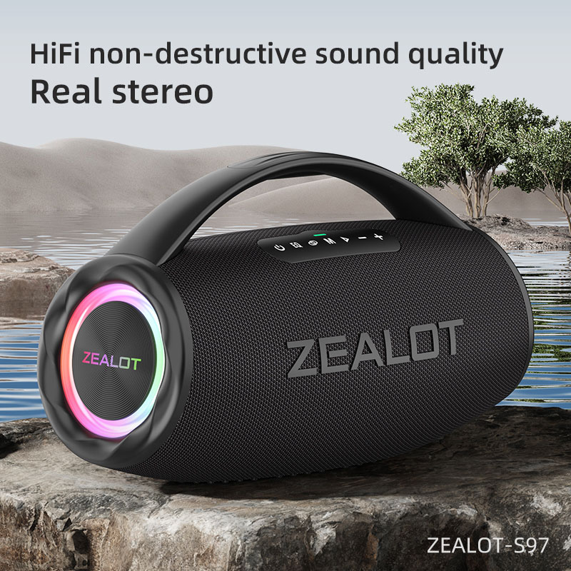 Zealot S97 Bluetooth Speaker 80W High Power Super Bass - Zealot