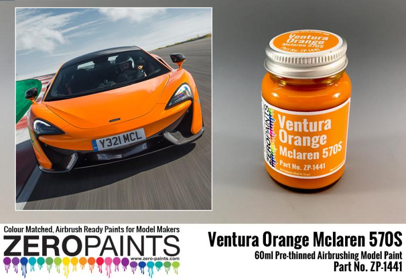 Mclaren 570S Ventura Orange (Pearl) Paint 60ml | ZP-1441 | Zero Paints