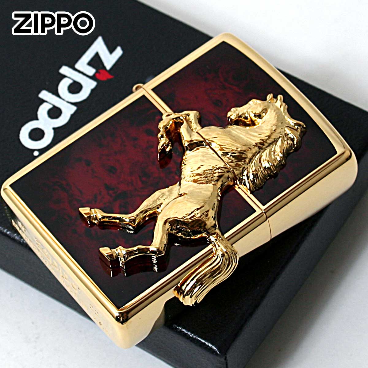 Zippo ジッポー 馬 ホース 2面連続メタル ウイニング ウィニー