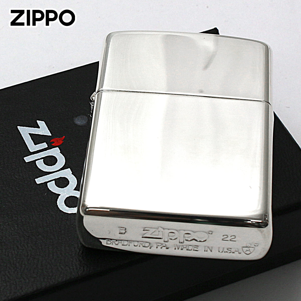 Zippo ジッポー アーマー 無地 100 ミクロン ＃162 ミラー 鏡面