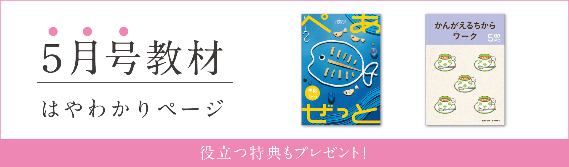Z会幼児コース年長-5月号教材のご紹介