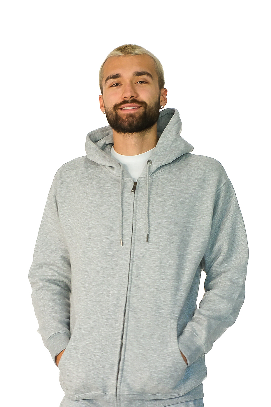 美波【PREMIUM☆APPAREL】373 ZIPUP HOODIE GRAY 美波【PREMIUM