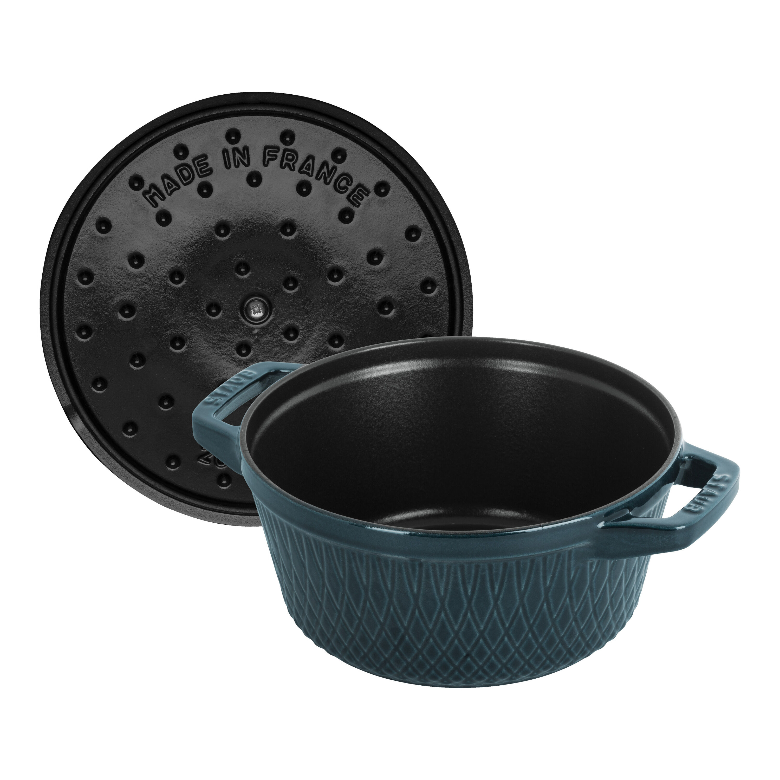 ストウブ 鋳物ホーロー鍋 ツイストココット 20 cm, ラウンド, ラ