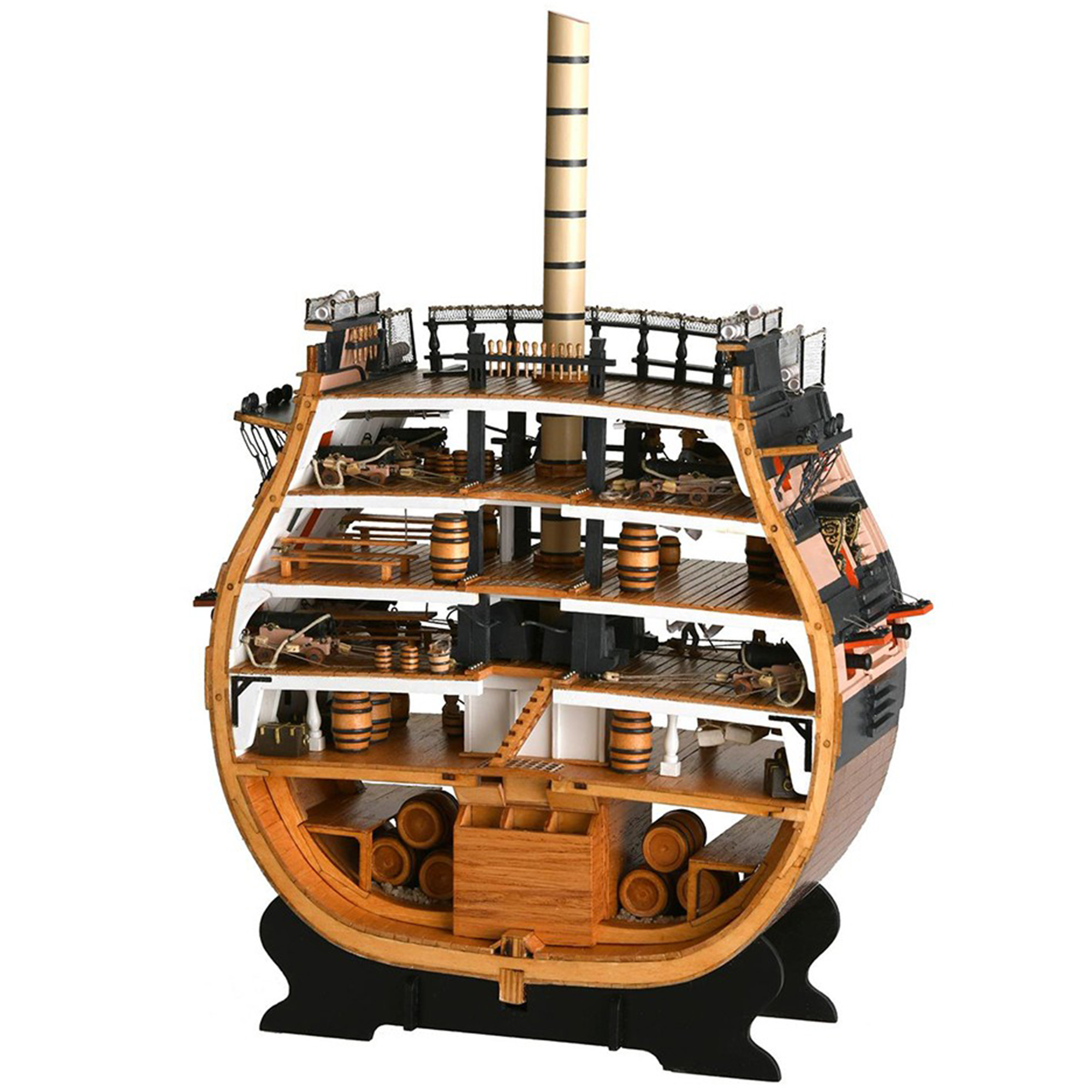 木製帆船模型キット ビクトリークロスセクション