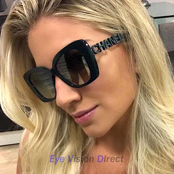 シャネル サングラス CH5422B C501/T8 Black Strass 偏光