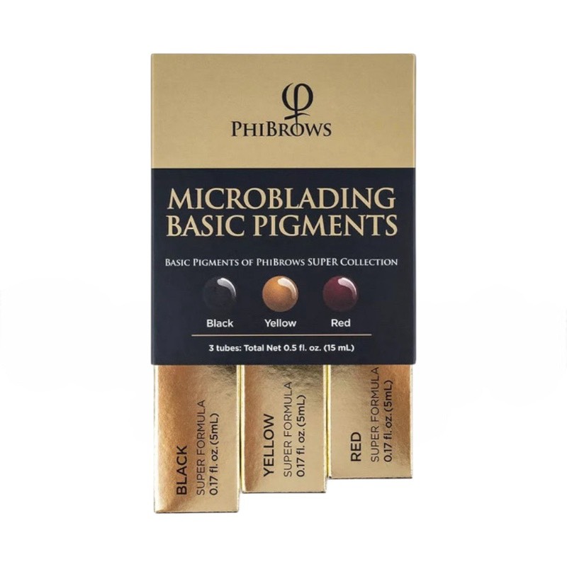 PHIBROWS(フィブロー) アートメイク色素 3本セット ☆アメリカ取り寄せ