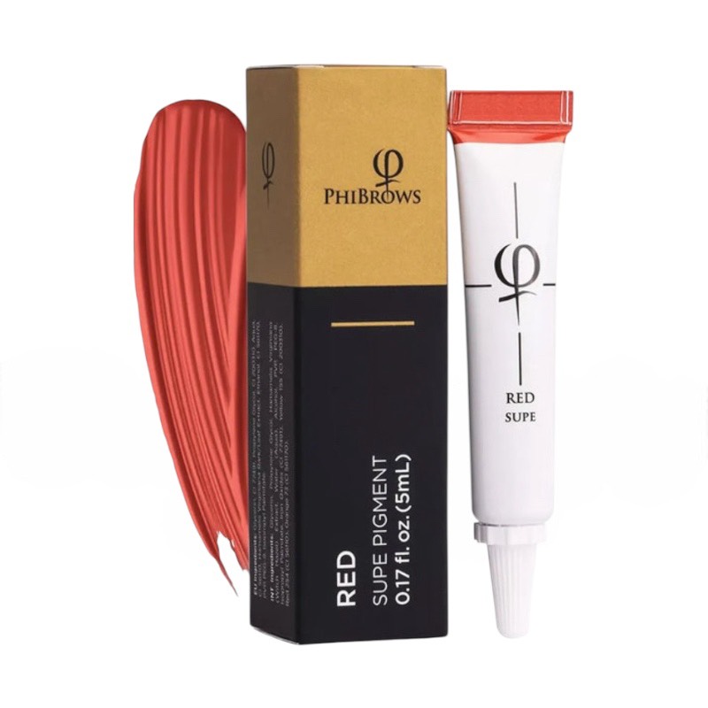 PHIBROWS(フィブロー) アートメイク色素 レッド☆アメリカ取り寄せ