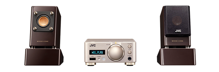スピーカーに木の振動板を採用したウッドコーンシリーズに