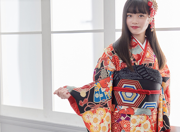 601aj59◎振袖のみ 総絞り ハーフ成人式 十三参り 菊 淡黄緑