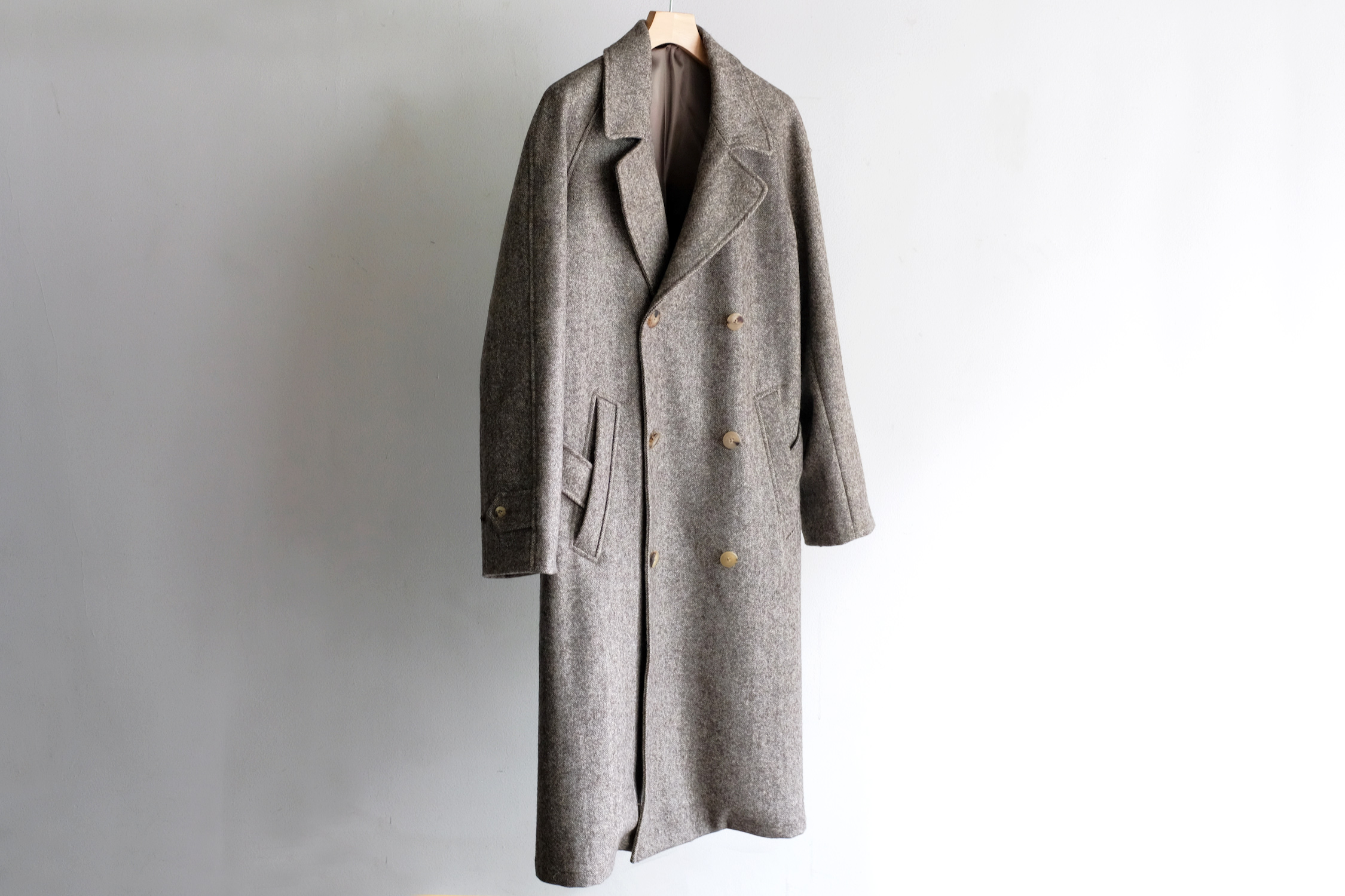 PYRENEAN WOOL GRANDAD TRENCH COAT - WUNDER